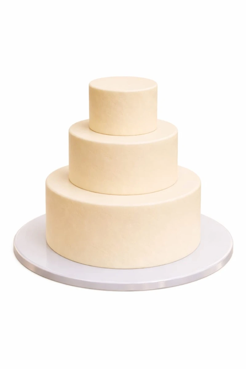 3 طبقات كيك: 9″+7″+5″ - 50 شخص